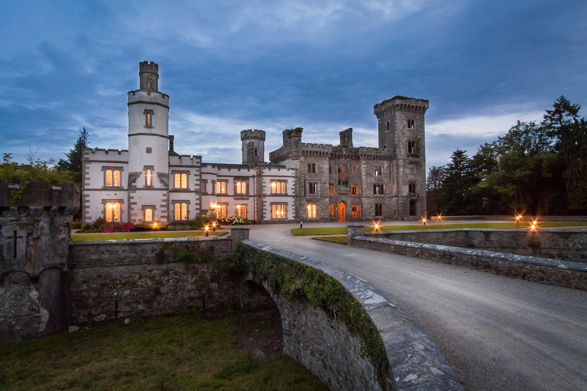 Castle at night